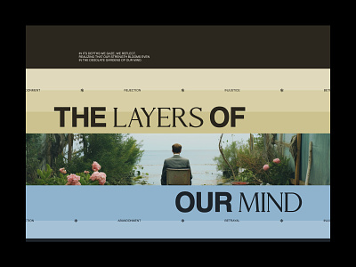 The layers of our mind clean layout midjourney mind mindfulness simple typography