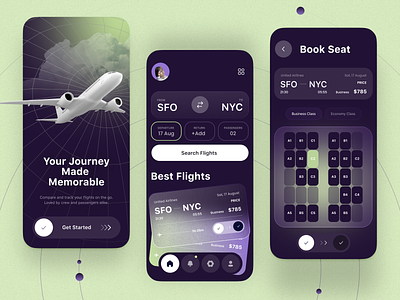 Aviation mobile app aerospace airline airplane app app design aviation fly mobile app mobile app design mobile design mobile ui